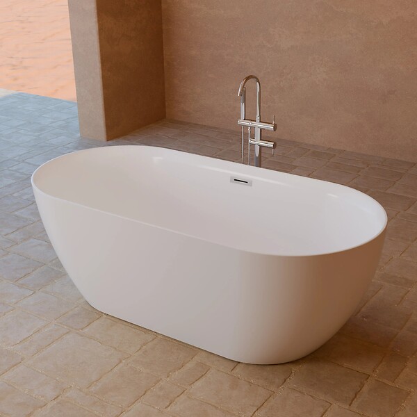 SPALINA - Baignoire îlot Ovale Komodo 170 Blanche 170 X80 X58 Cm, By Spalina - large