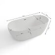 SPALINA - Baignoire îlot Ovale Komodo 170 Blanche 170 X80 X58 Cm, By Spalina - vignette