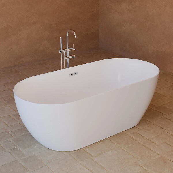 SPALINA - Baignoire îlot Ovale Komodo 170 Blanche 170 X80 X58 Cm, By Spalina - large