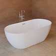 SPALINA - Baignoire îlot Ovale Komodo 170 Blanche 170 X80 X58 Cm, By Spalina - vignette