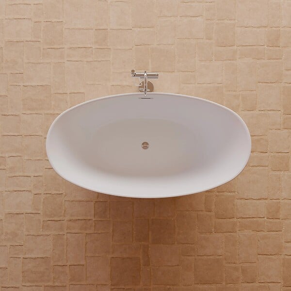 SPALINA - Baignoire Ilot Loona 150 blanche 150 x80 x80 cm, by SPALINA - large