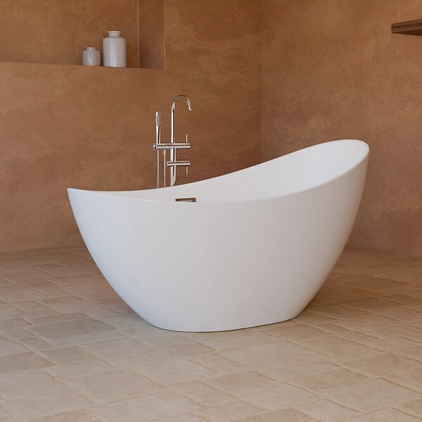 SPALINA - Baignoire Ilot Loona 150 blanche 150 x80 x80 cm, by SPALINA - large