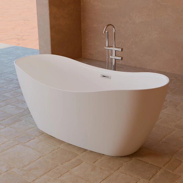 SPALINA - Baignoire îlot Ovale Exquise 160 Blanche 160 X73 X67 Cm, By Spalina - large