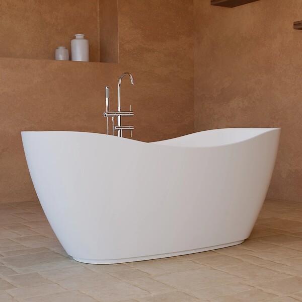 SPALINA - Baignoire îlot Ovale Exquise 160 Blanche 160 X73 X67 Cm, By Spalina - large