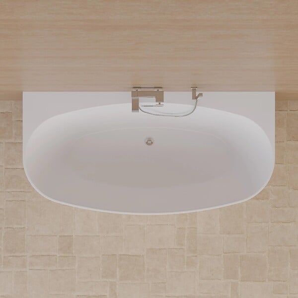 SPALINA - Baignoire Ilot Magic 180 blanche 180 x88 x58 cm, by SPALINA - large