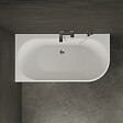 SPALINA - Baignoire Semi-îlot Murale D'angle Capri 150 Gauche Blanche 150 X72 X58 Cm, By Spalina - vignette