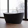 SPALINA - Baignoire îlot Ovale Neroon 2.0 160 Noire 160 X75 X67 Cm, By Spalina - vignette