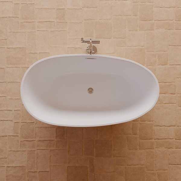 SPALINA - Baignoire Ilot Kelly 150 blanche 150 x80 x58 cm, by SPALINA - large