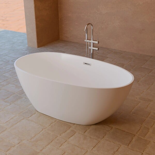SPALINA - Baignoire Ilot Kelly 150 blanche 150 x80 x58 cm, by SPALINA - large
