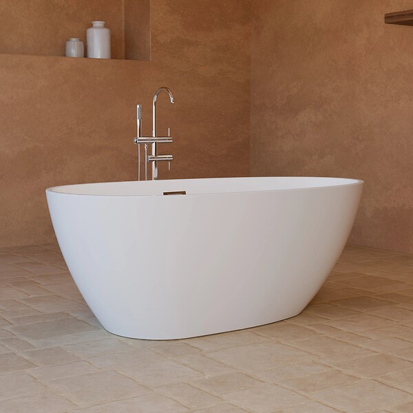 SPALINA - Baignoire Ilot Kelly 150 blanche 150 x80 x58 cm, by SPALINA - large