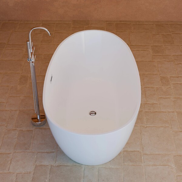 SPALINA - Baignoire Ilot Kelly 150 blanche 150 x80 x58 cm, by SPALINA - large