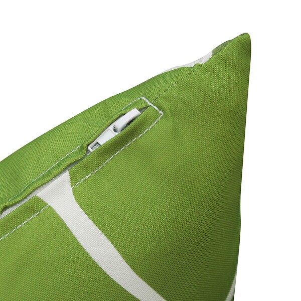 OVIALA - Lots de 2 coussins rectangulaire vert olive 50 x 30cm - Pipa - large
