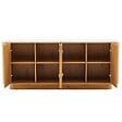 OVIALA - Buffet effet bois 4 portes L 180 cm bois clair  - Theodore - vignette