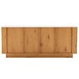 OVIALA - Buffet effet bois 4 portes L 180 cm bois clair  - Theodore - vignette