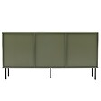 OVIALA - Buffet 2 portes et 3 tiroirs décor mélaminé 150 cm vert olive - Romeo - vignette