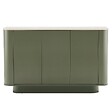 OVIALA - Buffet uni 3 portes L 120 cm vert olive - Theodore - vignette