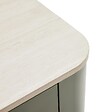 OVIALA - Buffet uni 3 portes L 120 cm vert olive - Theodore - vignette