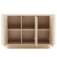 OVIALA - Buffet uni 3 portes L 120 cm crème - Theodore - vignette