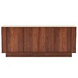 OVIALA - Buffet effet bois 4 portes L 180 cm bois foncé - Theodore - vignette