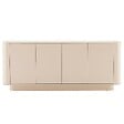 OVIALA - Buffet uni 4 portes L 180 cm crème - Theodore - vignette