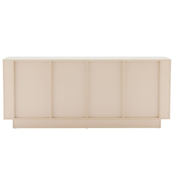 OVIALA - Buffet uni 4 portes L 180 cm crème - Theodore - large