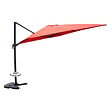 CONCEPT USINE - Ensemble parasol  terracotta 3x4m et 4 dalles à lester CESARE - vignette