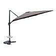 CONCEPT USINE - Ensemble parasol  marron 3x4m et 4 dalles à lester CESARE - vignette