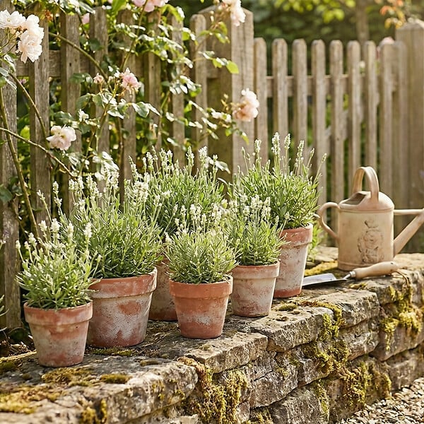 BLOOMIQUE - Lot de 2 - Lavandula angustifolia 'White' - Lavande blanche - Rustique - Parfumée - H. 10-20 cm - large