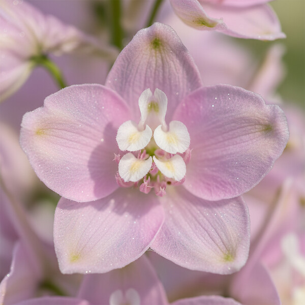 BLOOMIQUE - Lot de 6 - Delphinium Magic Fountains aux nuances roses - Pied-d'alouette - H. 10-20 cm - P. 9 cm - large