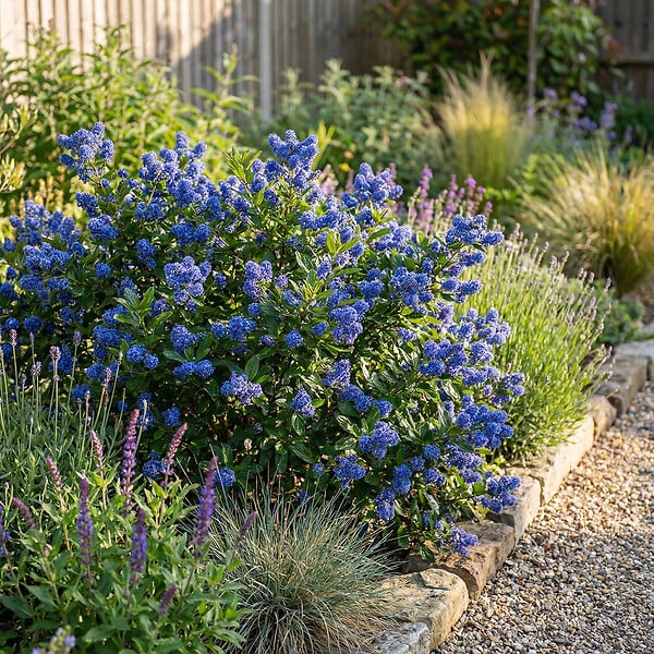 BLOOMIQUE - Ceanothus Delilianus Henri Défossé - Lilas d'Amérique - Plante de Jardin - H. 60-80 cm - P. 23 cm - large