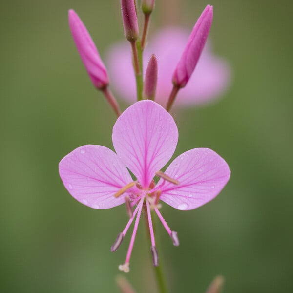 BLOOMIQUE - Lot de 6 - Gaura Lindheimeri 'Siskiyou Pink' - Gaura - Floraison abondante - H. 10-20 cm - P. 9 cm - large