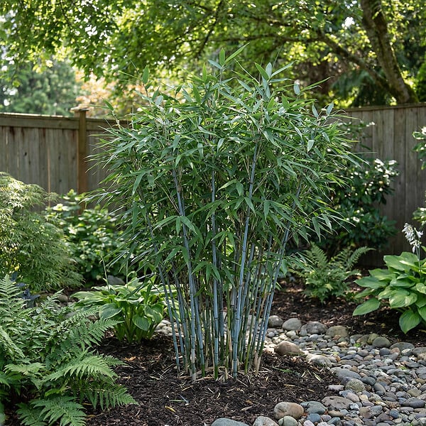 BLOOMIQUE - Fargesia Blue - Bambou bleu - Non rampant - Rustique - Plante haie - 20-40 cm haut - Pot 14 cm - large