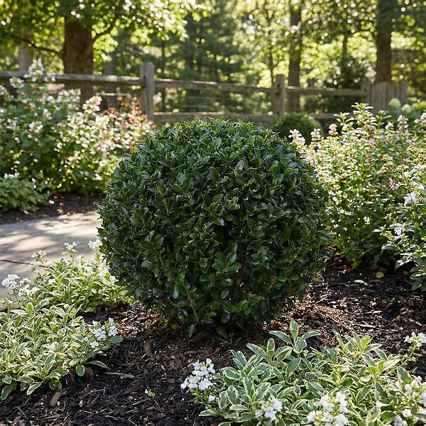 BLOOMIQUE - Lot de 2 - Ilex Crenata Jenny - Houx japonais - Feuillage Persistant - Rustique - P. 17 cm - large