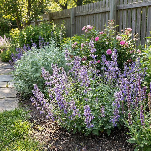 BLOOMIQUE - Lot de 6 - Nepeta Walker's Low - Cataire - Rustique - Vivace - Mellifère - P. 9 cm - large