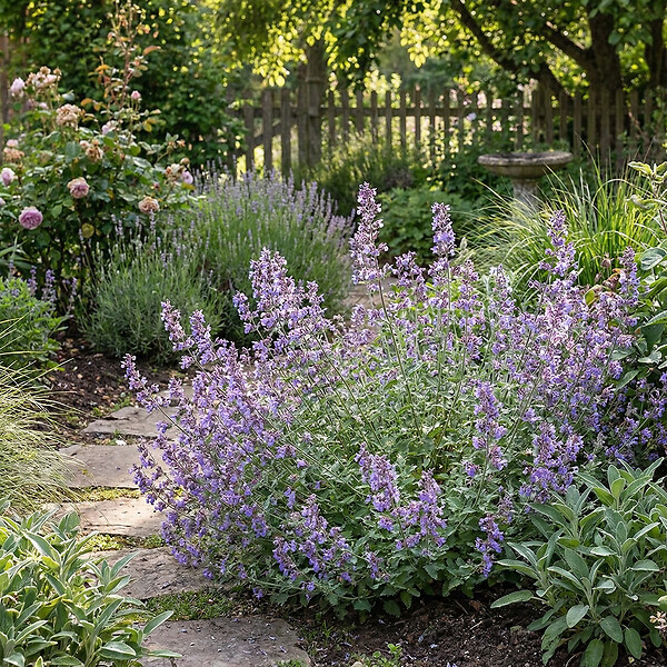 BLOOMIQUE - Lot de 6 - Nepeta Walker's Low - Cataire - Rustique - Vivace - Mellifère - P. 9 cm - large