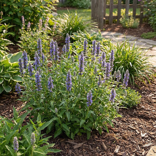 BLOOMIQUE - Lot de 6 - Nepeta Blue Moon - Cataire - Rustique - Vivace - Mellifère - Hauteur 10-20 cm - Pot 9 cm - large