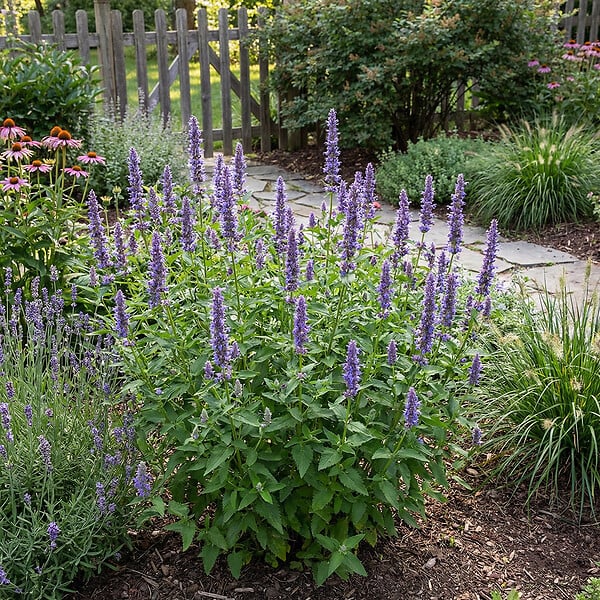 BLOOMIQUE - Lot de 6 - Nepeta Blue Moon - Cataire - Rustique - Vivace - Mellifère - Hauteur 10-20 cm - Pot 9 cm - large