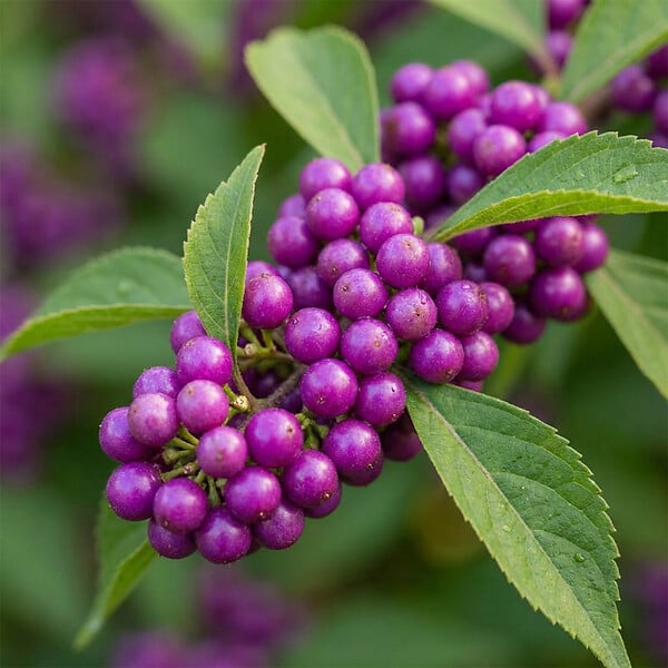BLOOMIQUE - Callicarpa Liebespaar - Arbre aux bonbons - Plante de Jardin - Rustique - H. 90-110 cm - P. 26 cm - large
