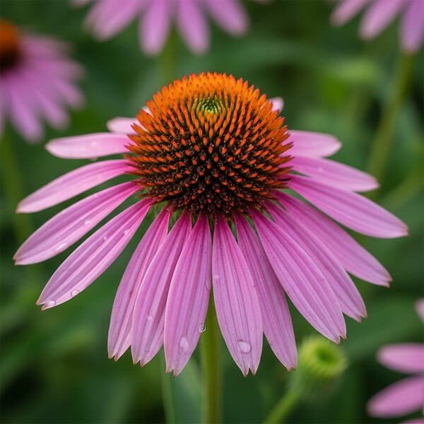 BLOOMIQUE - Lot de 6 - Echinacea purpurea - Échinacée pourpre - Floraison abondante - H. 10-20 cm - P. 9 cm - large