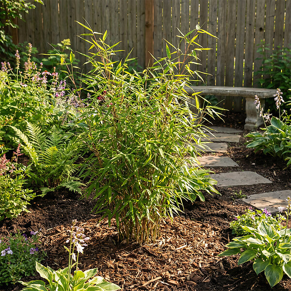 BLOOMIQUE - Fargesia Rufa - Plante bambou - Non rampante - Rustique - Persistante - Plante de Jardin - P. 14 cm - large