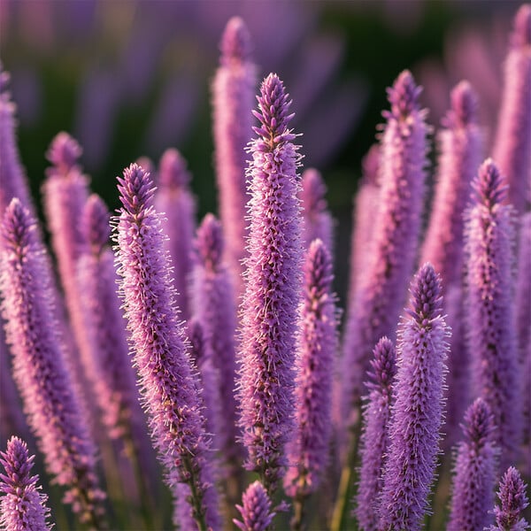 BLOOMIQUE - Lot de 6 - Liatris spicata 'Kobold' - Liatris en épi - Rustique - Vivace - H. 10-20 cm - P. 9 cm - large