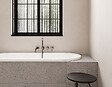 SANYCCES - Baignoire design ovale LOFT blanche 180 cm  Tablier inclus - vignette