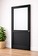 GD MENUISERIES - Porte Coulissante Atelier Noir H204 x L63 cm sans meneau, Coquilles - vignette