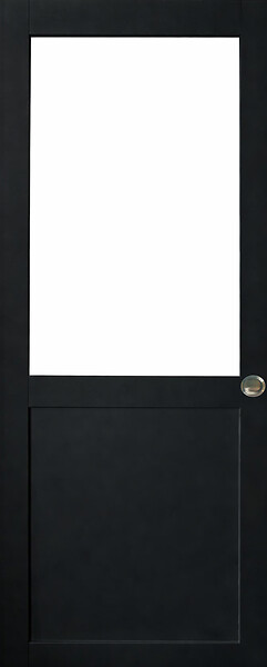 GD MENUISERIES - Porte Coulissante Atelier Noir H204 x L63 cm sans meneau, Coquilles - large