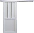 GD MENUISERIES - Porte Coulissante Atelier 2 Panneaux Blanc H204 x L73 cm, Rail Alu - vignette