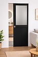 GD MENUISERIES - Porte Coulissante Athena Noir H204 x L83 cm, Galandage - vignette
