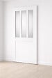 GD MENUISERIES - Porte Coulissante Atelier Blanc vitre depoli H204 x L73 cm - vignette