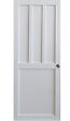 GD MENUISERIES - Porte Coulissante Atelier Blanc 2 panneaux H204 x L83 cm, Coquilles - vignette