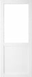 GD MENUISERIES - Porte Coulissante Atelier Blanc H204 x L83 cm sans meneau - vignette