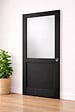 GD MENUISERIES - Porte Coulissante Athena Noir H204 x L73 cm, Coquilles - vignette